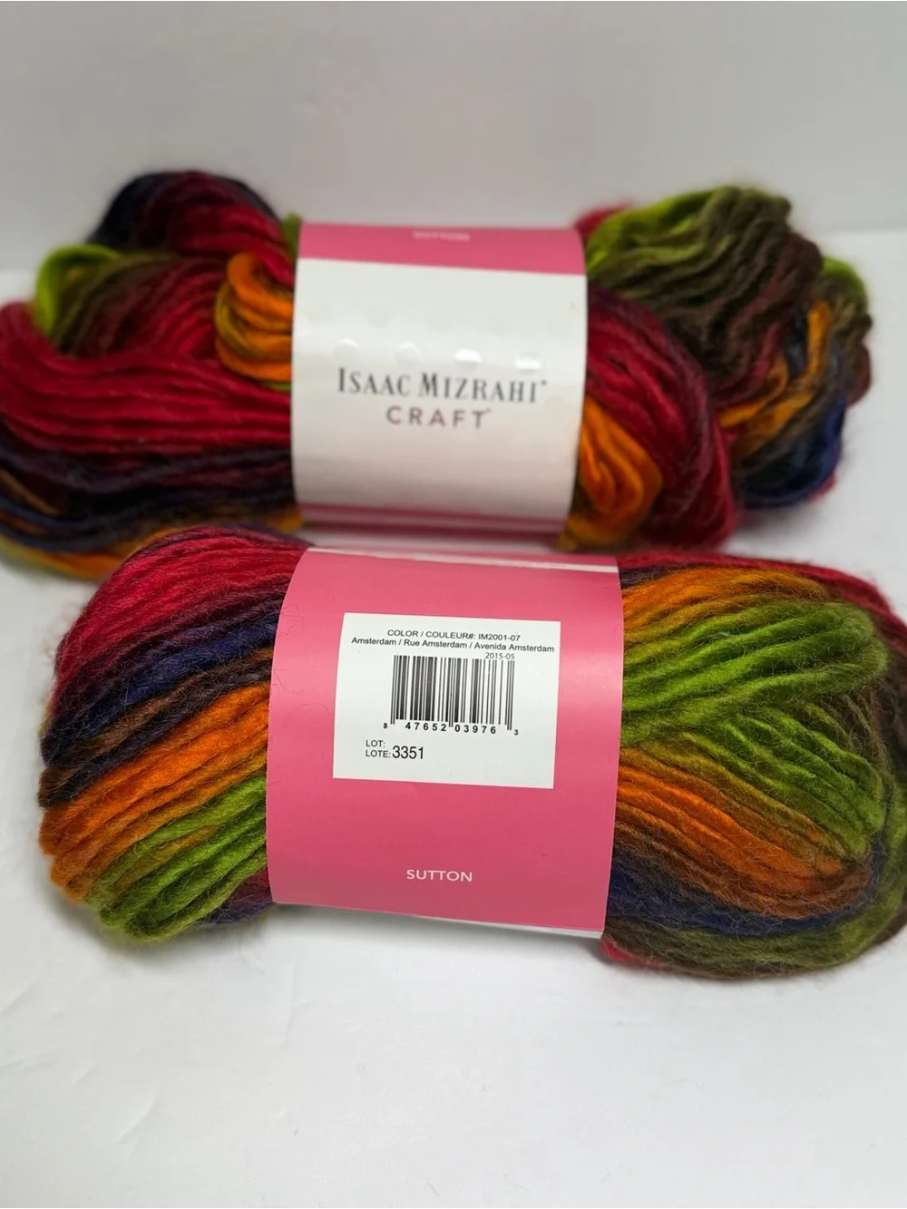 Isaac Mizrahi Craft Multicolor Chunky Yarn - Red, Green, Orange, Purple NWT